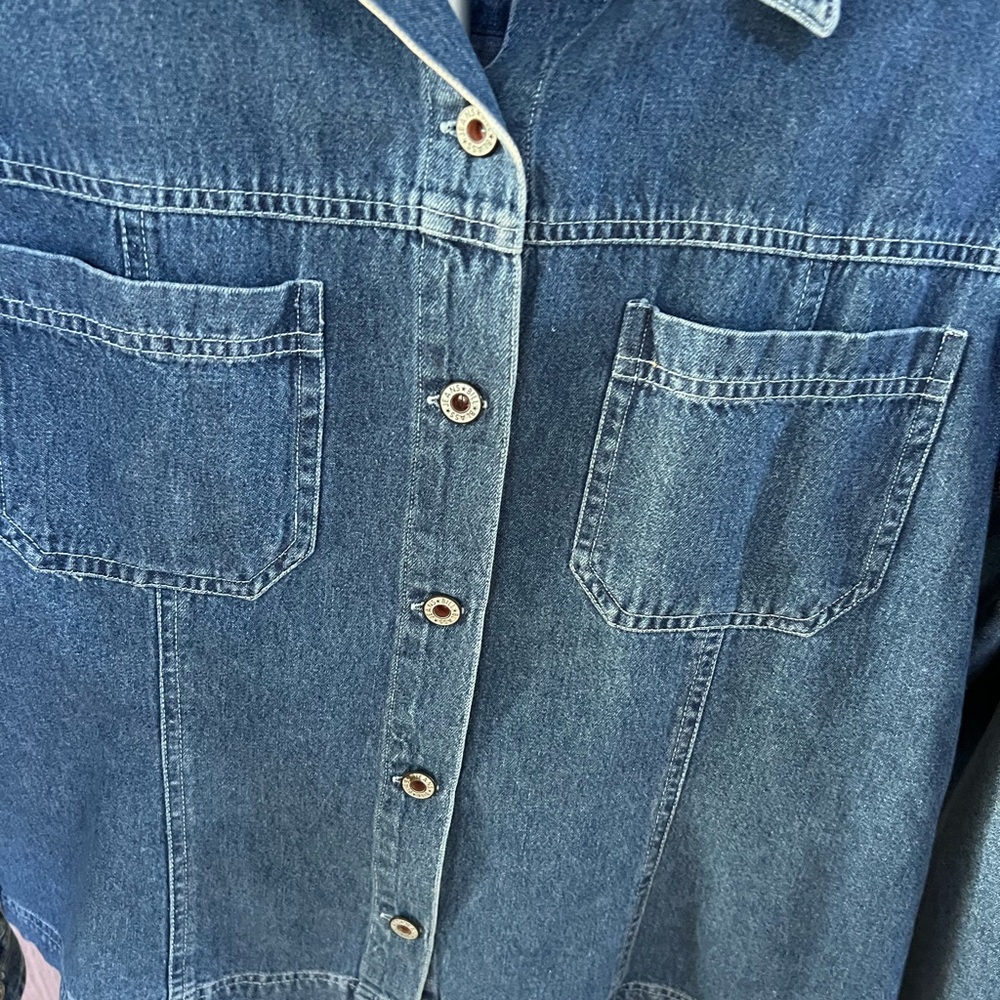 BILL BLASS vintage Denim Button-Up shirt - Picture 2 of 5
